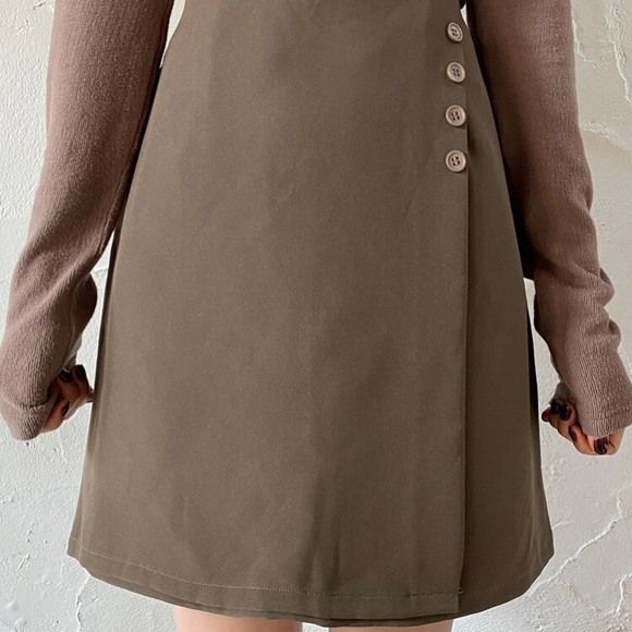 Dazy button side wrap skirt - Picture 3 of 4